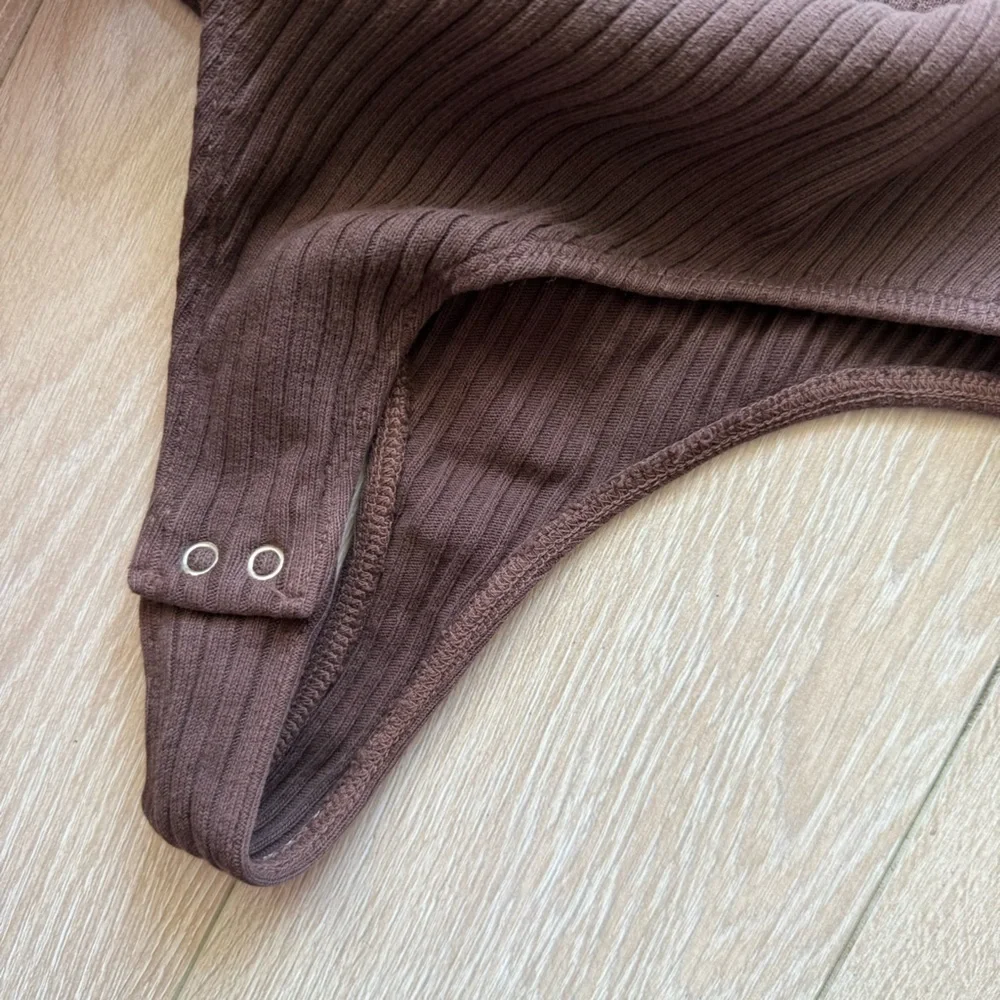 NWT Citizens of Humanity Harper Bodysuit Size XL In Bronze Brown Anthropologie - Picture 5 of 11
